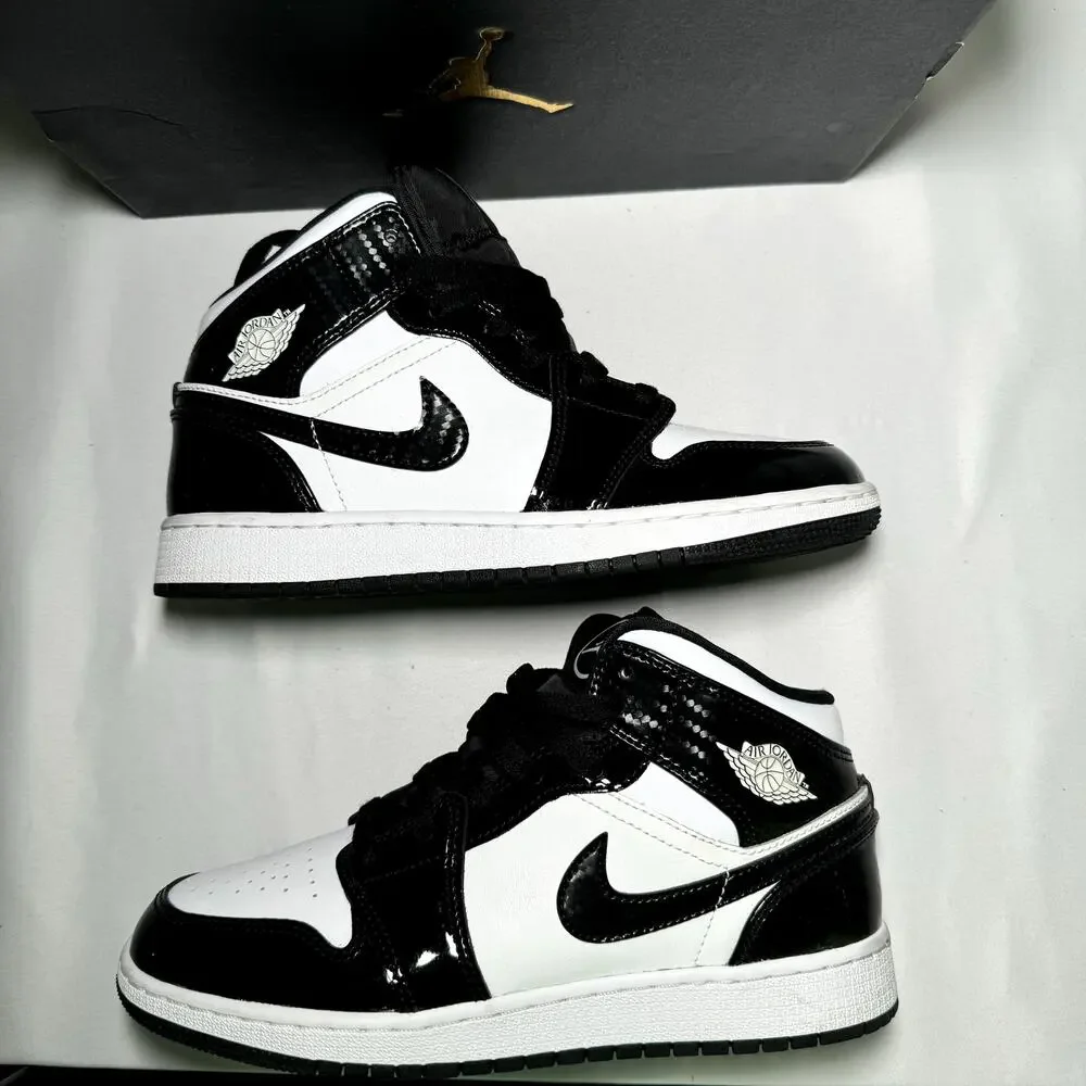 Nike Air Jordan 1 Mid SE GS All Star 2021 - Size 6 -Men's Black Trending Shoes